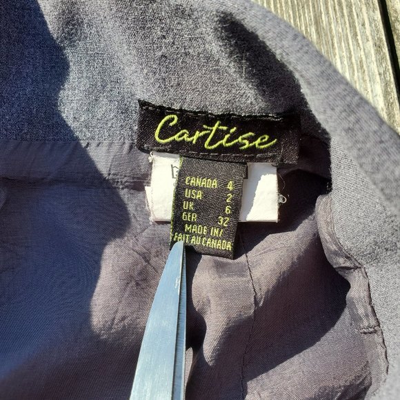 Cartise Dark Grey Mini Skirt with Large Bow Size 4 - Picture 4 of 6